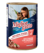 MigliorGatto Somonlu Chunks Kedi Konserve 405gr 24 ADET
