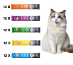 Amna Kremalı Premium Kedi Ödül Mamaları 15G x 60 Adet