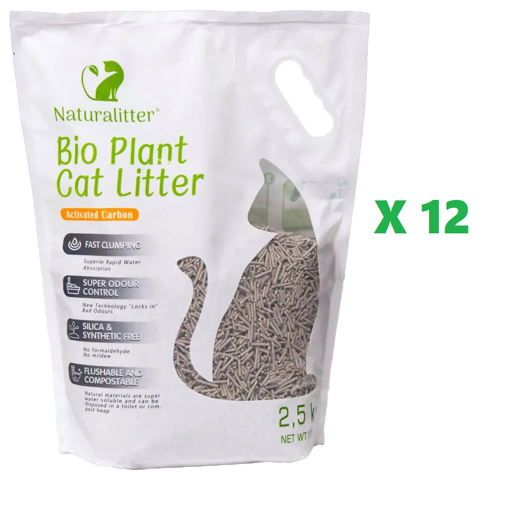 12lıtofuakt Naturalitter Bio Plant Cat Litter Tofu Aktif Karbonlu Pelet Kedi Kumu 12 x 2,5 Kg (GEL-AL ÜRÜNÜDÜR, KARGOLANMAZ!) - Görsel 1