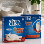 Pet's Clinic Aktif Karbonlu Tozsuz Kutulu Bentonit Kedi Kumu 2X10 Lt