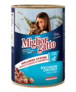 MigliorGatto Balıklı Chunks Kedi Konserve 405gr 24 ADET
