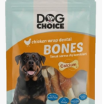 Dog Choice Tavuk Sarma Diş Kemikleri Köpek Ödülü 80Gr X 8 Paket