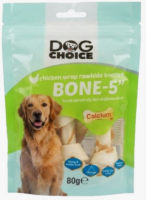 Dog Choice Tavuk Dürüm Çiğ Deri Düğüm Köpek Ödül Maması 80Gr X 5 Paket