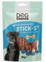 Dog Choice Ördek Sargı Ham Deri Çubuk Köpek Ödülü 80Gr X 6 Paket