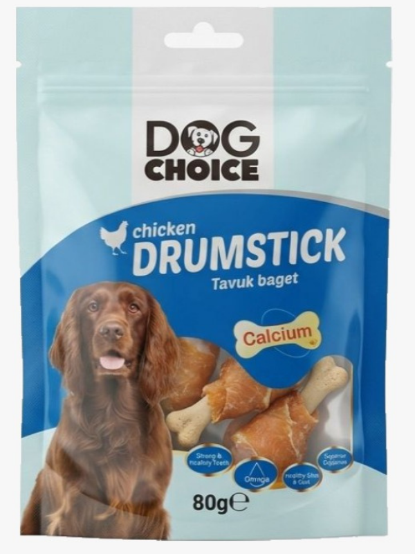 500687 Dog Choice Tavuk Drumstick Köpek Ödülü 80Gr X 8 Paket - Görsel 1