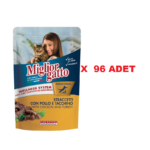 MigliorGatto Tavuk & Hindi Parçalı Pouch 100Gr. 96 ADET (GEL-AL ÜRÜNÜDÜR, KARGOLANMAZ!)