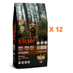 Klicker Taze Etli Tahılsız Ultra Premium Mini Irk Yetişkin Köpek Maması Somonlu 12 X 1 Kg