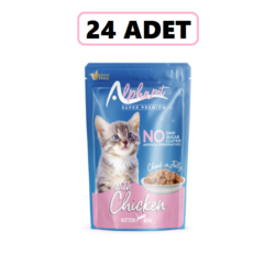 Alphapet Jöleli Tavuk Etli Pouch Yavru Kedi Konserve Maması 85 Gr x 24 Adet