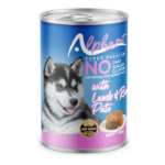 Alphapet Kuzu Etli ve Pirinçli Ezme/Pate Yavru Köpek Konservesi 400gr x 12 Adet