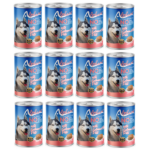 Alphapet Somon Balıklı ve Pirinçli Ezme/Pate Yetişkin Köpek Konservesi 400gr x 12 Adet