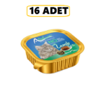 Alphapet Kuzu Etli Ezme/Pate Super Premium Yetişkin Kedi Konservesi 100gr x 16 Adet