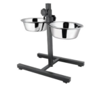 Kedi/Köpek Mama/Su Kabı Standlı İkili 24 cm Çelik Ayarlanabilir Yükseklik 3.0 QT - Görsel 3