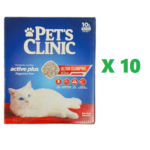 Pet's Clinic Aktif Karbonlu Tozsuz Kutulu Bentonit Kedi Kumu 10x10 Lt (GEL-AL ÜRÜNÜDÜR, KARGOLANMAZ!)