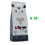 Toi Moi 10lu Avantaj Paketi Aktif Karbonlu Bentonit Kedi Kumu 10x10Kg (GEL-AL ÜRÜNÜDÜR, KARGOLANMAZ!)