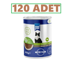 Paw Paw Jöleli Kuzulu Yetişkin Kedi Konservesi 400Gr 120'li (GEL-AL ÜRÜNÜDÜR, KARGOLANMAZ!)
